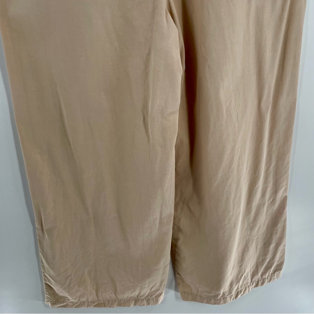 Madewell Harlow Cream Zip Button Pockets Wide Leg Pants - Picture 8 of 13